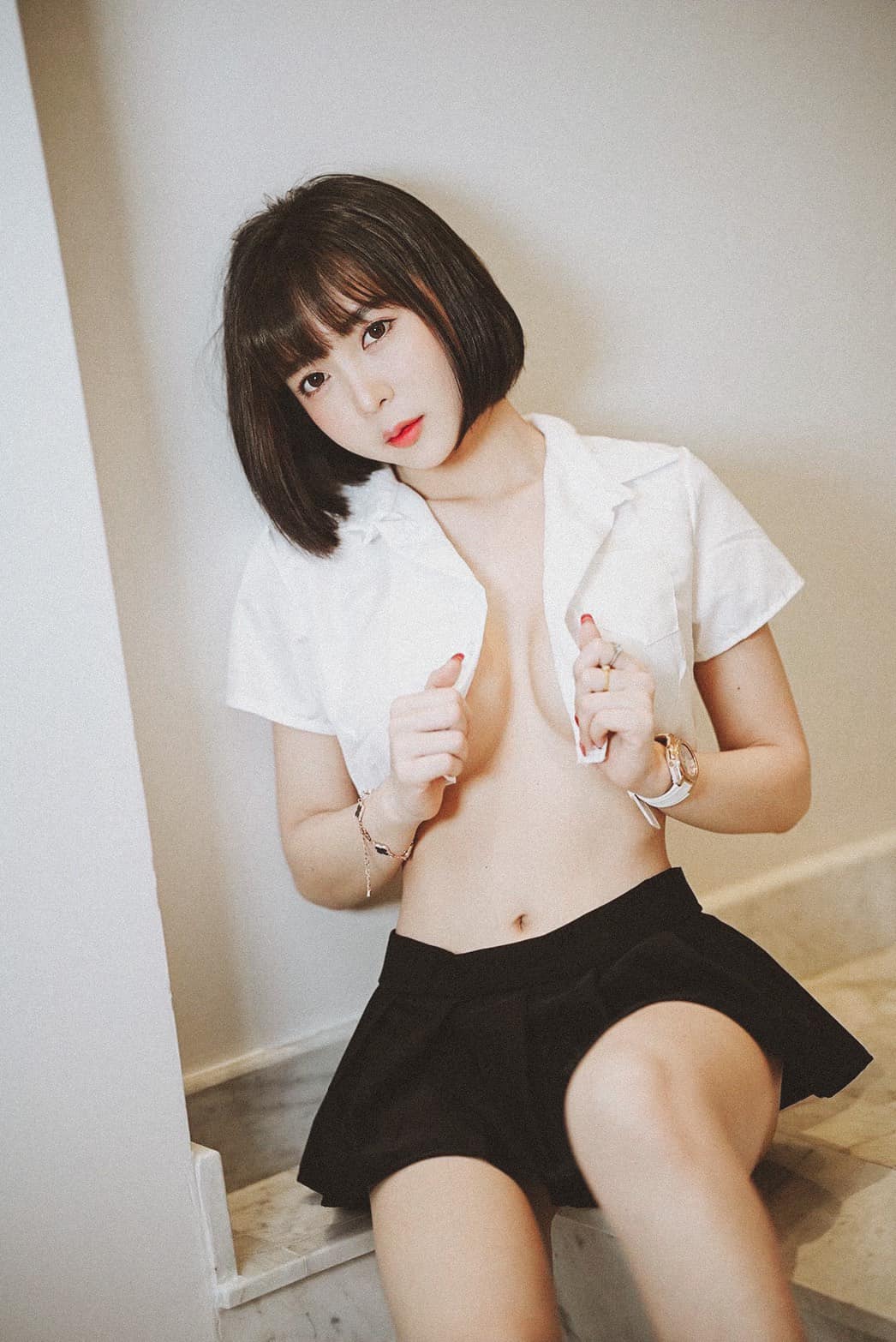 น้องน้ำตาล ปรียาภรณ์ นางแบบ สาวสวยตัวเล็กผมสั่น เนินนมสวย สุดเอ็กซ์ 15