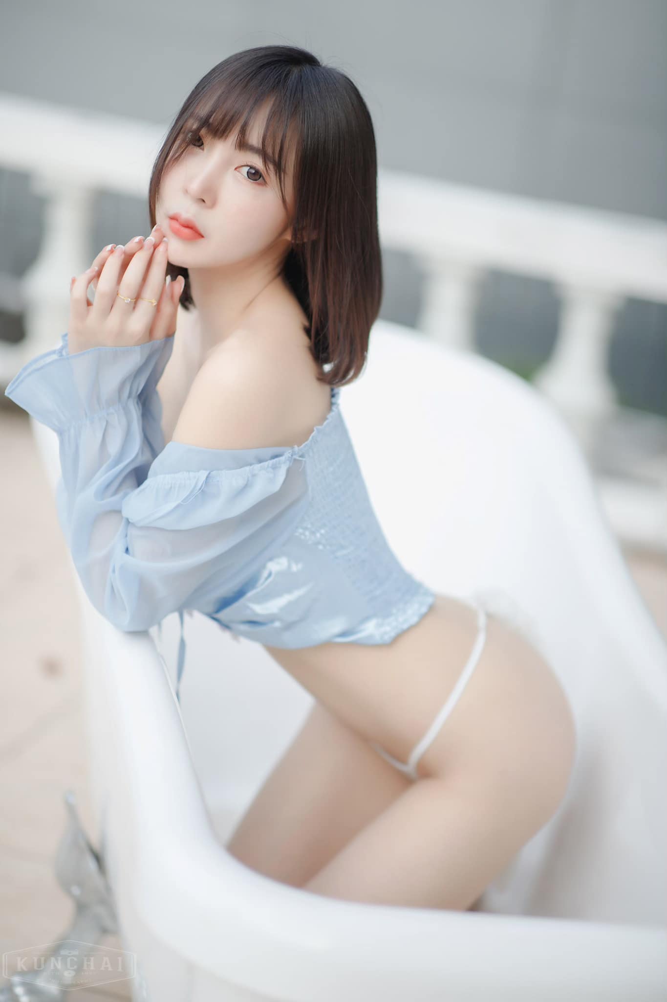 น้องน้ำตาล ปรียาภรณ์ นางแบบ สาวสวยตัวเล็กผมสั่น เนินนมสวย สุดเอ็กซ์ 34