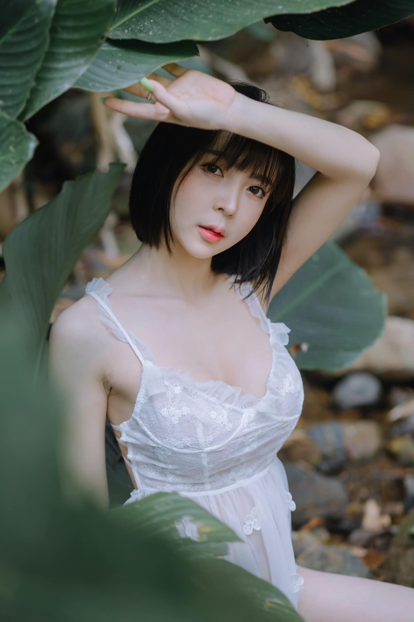 น้องน้ำตาล ปรียาภรณ์ นางแบบ สาวสวยตัวเล็กผมสั่น เนินนมสวย สุดเอ็กซ์ 47